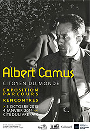 Affiche Camus Citoyen du monde Aix