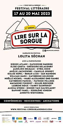 festival lire sur la Sorgue 2023 Visuel