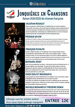 Jonquieres chansons programme 2024 2025