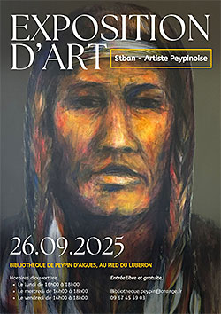 Peypin d'Aigue expo Stban visuel
