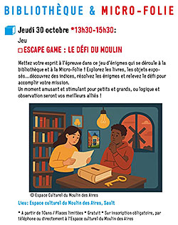 Sault escape game visuel