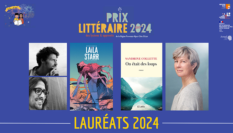 Prix litteraire PACA des lyceens et apprentis laureats 2024 Diaporama